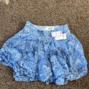 Hollister Light Blue Paisley Shorts